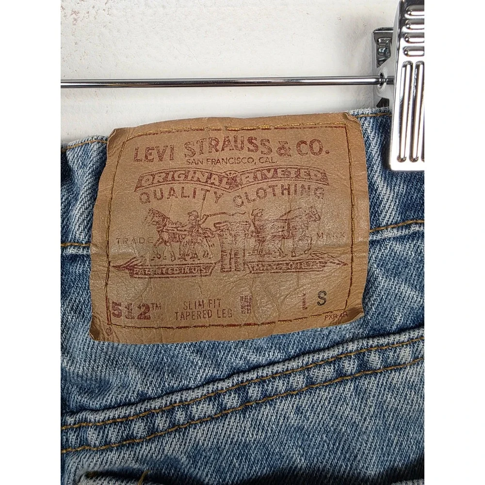 Levi's 512 Vintage 1996 Women's Light‎ Wash Slim Fit Tapered Leg Jeans Size 7S - Picture 7 of 10